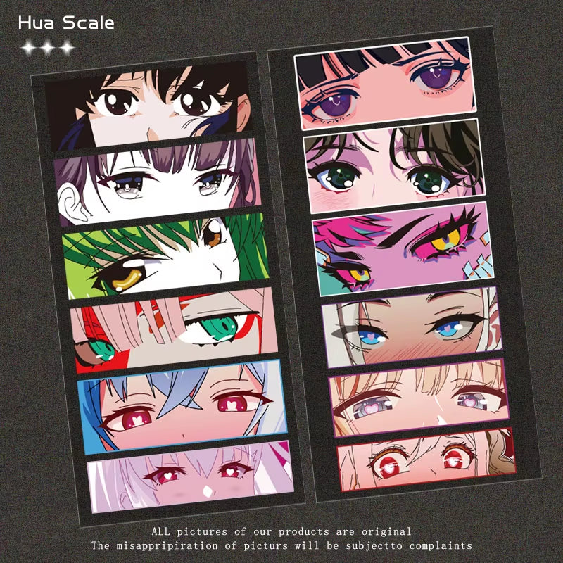 Anime Eyes Slap-on Stickers